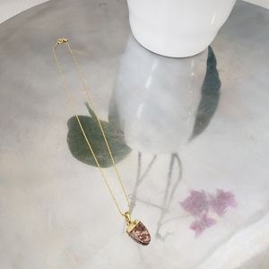 Natural stone necklace